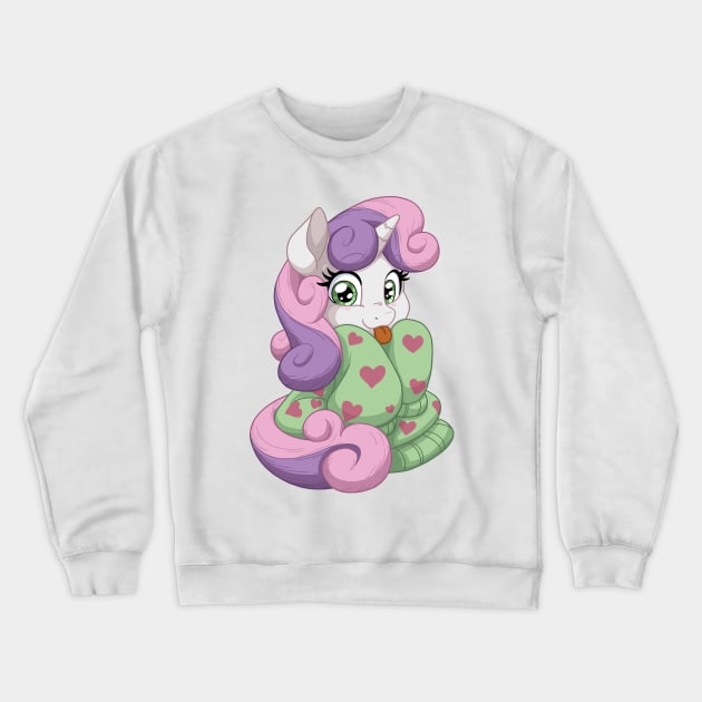 Sweetie Belle in Sweater Crewneck Sweatshirt by LateCustomer